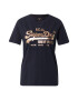 Superdry Tricou bleumarin / bronz - Pled.ro