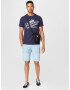 Superdry Tricou bleumarin / gri amestecat - Pled.ro