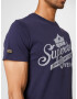 Superdry Tricou bleumarin / gri amestecat - Pled.ro