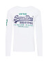 Superdry Tricou bleumarin / verde / alb - Pled.ro