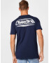 Superdry Tricou 'Cali Surf' bleumarin / alb - Pled.ro