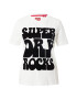 Superdry Tricou ecru / negru - Pled.ro