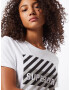 Superdry Tricou negru / alb - Pled.ro