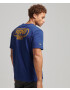 Superdry Tricou ' Game On 90s' albastru / galben - Pled.ro