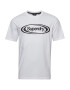 Superdry Tricou 'Game On 90s' negru / alb murdar - Pled.ro