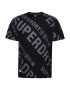 Superdry Tricou gri deschis / negru - Pled.ro