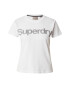 Superdry Tricou gri închis / alb natural - Pled.ro