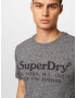 Superdry Tricou gri / negru - Pled.ro