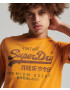 Superdry Tricou maro închis / galben auriu - Pled.ro