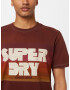 Superdry Tricou maro / maro ruginiu / roșu ruginiu / alb - Pled.ro