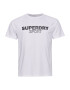 Superdry Tricou negru / alb - Pled.ro