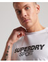 Superdry Tricou negru / alb - Pled.ro