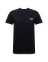 Superdry Tricou negru / alb - Pled.ro