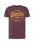 Superdry Tricou portocaliu / roșu burgundy - Pled.ro