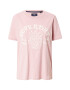 Superdry Tricou 'Pride In Craft' roz / alb - Pled.ro