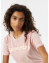 Superdry Tricou roz / alb - Pled.ro