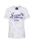 Superdry Tricou 'Super 23' bleumarin / verde pastel / portocaliu caisă / roz pastel / alb - Pled.ro