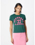 Superdry Tricou verde smarald / roz deschis - Pled.ro