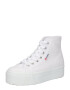 SUPERGA Sneaker înalt albastru regal / roși aprins / alb - Pled.ro