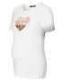 Supermom Tricou 'Heart' maro / roz / alb - Pled.ro