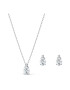 Swarovski Set de bijuterii 'Attract Pear' gri / argintiu - Pled.ro