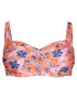 Swim by Zizzi Sutien costum de baie 'STELLA' bej / albastru / portocaliu / roz - Pled.ro