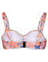 Swim by Zizzi Sutien costum de baie 'STELLA' bej / albastru / portocaliu / roz - Pled.ro