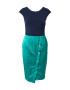 SWING Rochie bleumarin / verde jad - Pled.ro