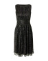 SWING Rochie de cocktail negru / argintiu - Pled.ro