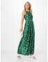 SWING Rochie verde smarald / alb - Pled.ro