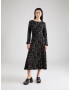 TAIFUN Rochie bej / negru / alb - Pled.ro