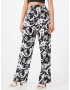 Tally Weijl Pantaloni 'Smiley' negru / alb - Pled.ro