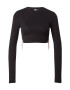 Tally Weijl Tricou negru / argintiu / transparent - Pled.ro