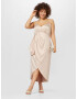 TFNC Plus Rochie 'ALIYA' gri taupe - Pled.ro