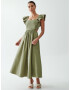 The Fated Rochie 'PARLOUR' verde - Pled.ro