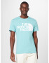 THE NORTH FACE Tricou albastru aqua / alb - Pled.ro