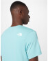 THE NORTH FACE Tricou albastru aqua / alb - Pled.ro