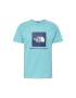 THE NORTH FACE Tricou bleumarin / albastru deschis / alb - Pled.ro