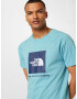 THE NORTH FACE Tricou bleumarin / albastru deschis / alb - Pled.ro