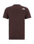 THE NORTH FACE Tricou 'FINE' ciocolatiu / galben / negru / alb - Pled.ro