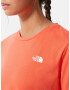 THE NORTH FACE Tricou 'Foundation' portocaliu / alb - Pled.ro