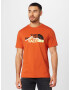 THE NORTH FACE Tricou 'MOUNTAIN' bronz / galben neon / negru / alb - Pled.ro