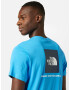 THE NORTH FACE Tricou 'Red Box' albastru porumbel / azuriu / alb - Pled.ro