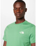 THE NORTH FACE Tricou 'Simple Dome' verde / alb - Pled.ro