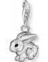 Thomas Sabo Brelocuri 'Hase' roz / negru / argintiu - Pled.ro