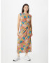 Thought Rochie 'Marlin' kaki / verde petrol / roz pitaya / alb - Pled.ro