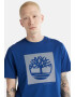 TIMBERLAND Tricou safir / alb - Pled.ro