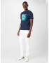 TIMBERLAND Tricou safir / albastru aqua / alb - Pled.ro