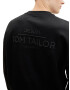 TOM TAILOR DENIM Bluză de molton gri închis / negru - Pled.ro