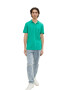 TOM TAILOR DENIM Tricou albastru deschis / verde jad / alb - Pled.ro